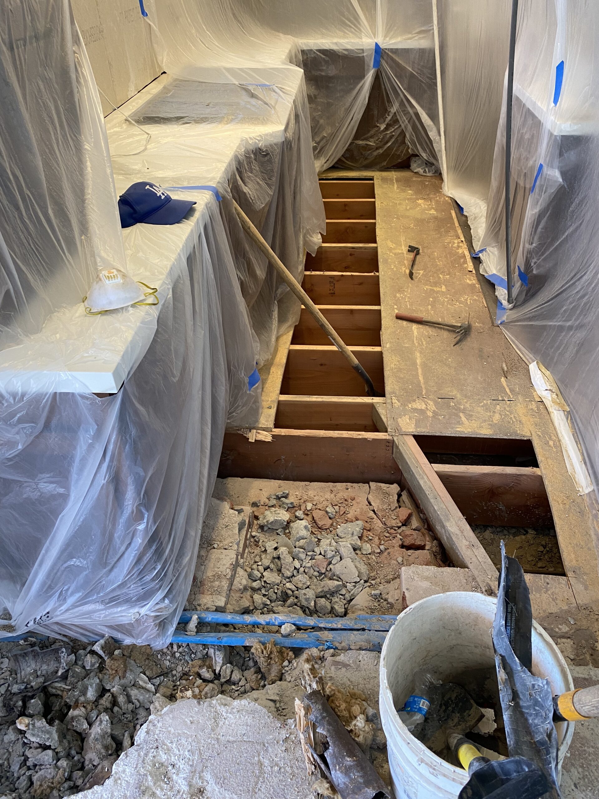 this is a photo of a kitchen after a water leak